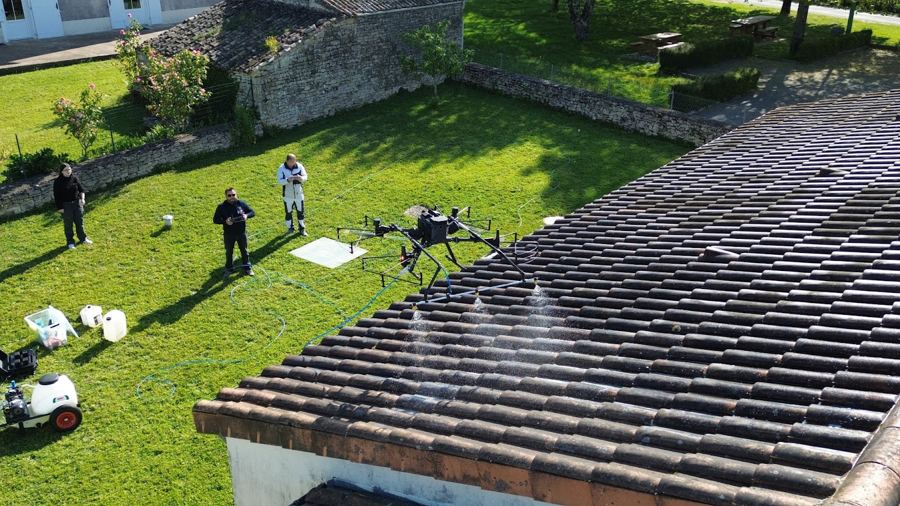 Pilotage depuis le jardin